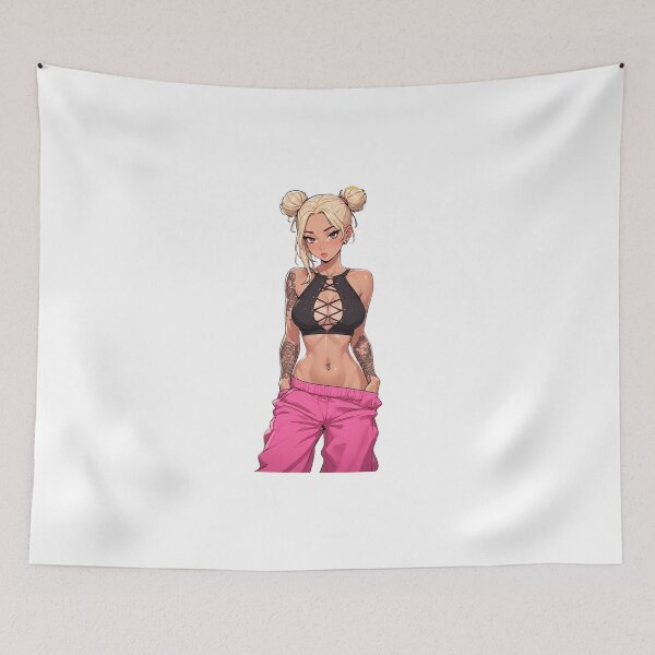Item preview, Hot Goa Rave Girl with Tattoo designed and sold by VDDDesign.
