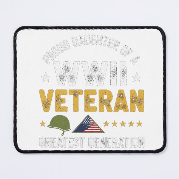 Item preview, Proud Daughter Of A WWII Veteran Shirt designed and sold by Designs-RZ.