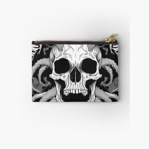 Item preview, Gothic Crowned Demon Skull Kraken Tentacles Engraving designed and sold by DarkOriginArts.