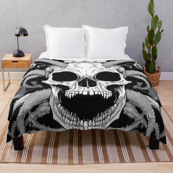 Item preview, Gothic Crowned Demon Skull Kraken Tentacles Engraving designed and sold by DarkOriginArts.
