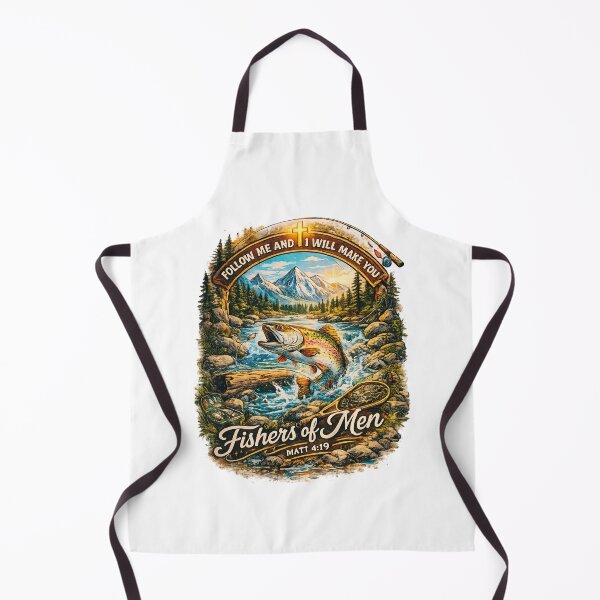 Item preview, Fishers of Men Matthew 4:19 Christian Fishing T-Shirt designed and sold by Teetreasure2.