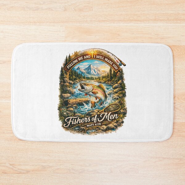 Item preview, Fishers of Men Matthew 4:19 Christian Fishing T-Shirt designed and sold by Teetreasure2.