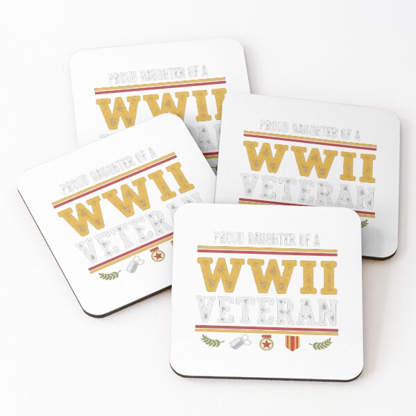 Item preview, Proud Daughter Of A WWII Veteran Retro Tee designed and sold by Designs-RZ.