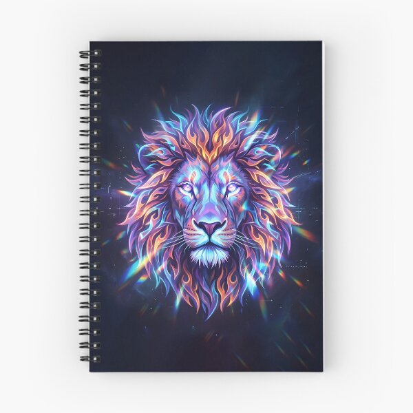 Item preview, Cosmic Neon Lion – Power, Courage and Creative Energy designed and sold by Marcu Ioachim.