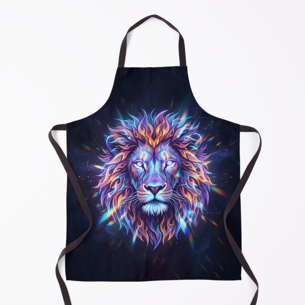 Item preview, Cosmic Neon Lion – Power, Courage and Creative Energy designed and sold by Marcu Ioachim.
