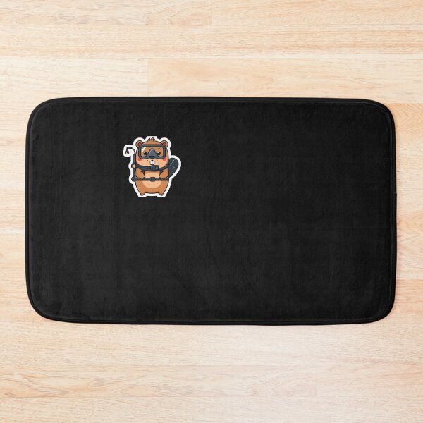 Item preview, Cute Beaver Scuba Diving -  Chest Badge Funny Ocean Animal designed and sold by islam gamal.