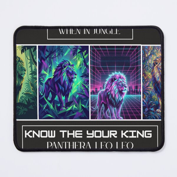 Item preview, Vaporwave Cyberpunk Lion vs Nature Aesthetic designed and sold by SubhAksara.