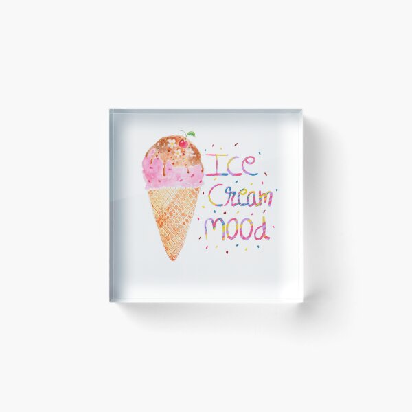 Item preview, Ice cream mood cherry and flower ice cream  designed and sold by loopofhappynes.