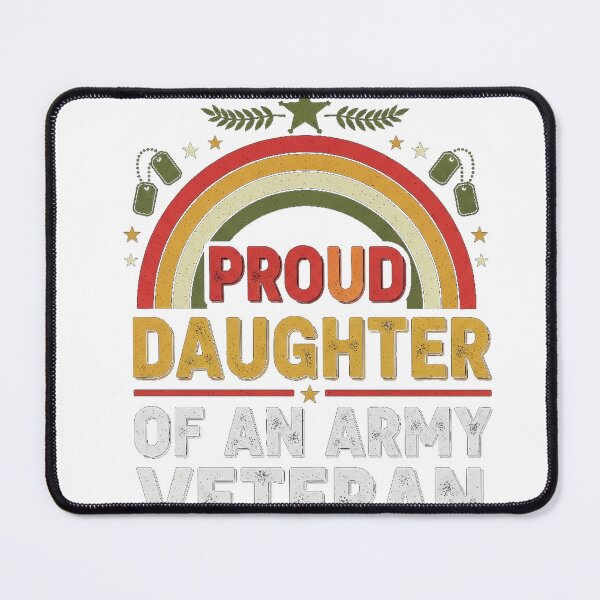 Item preview, Proud Daughter Of An Army Veteran Retro Tee designed and sold by Designs-RZ.