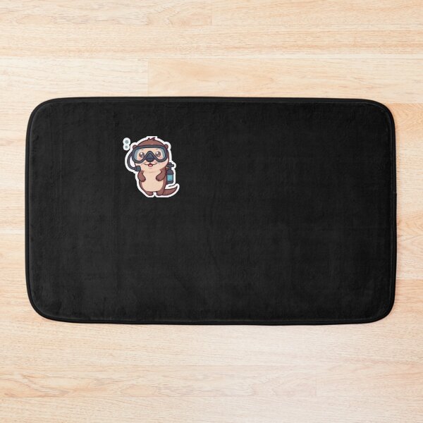 Item preview, Cute Otter Scuba Diving - Right Chest Badge Funny Ocean Sea Otter designed and sold by islam gamal.