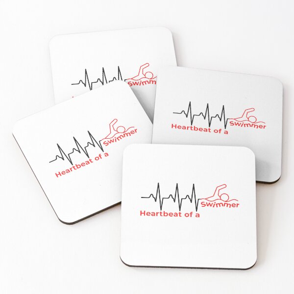 Item preview, Heartbeat of a Swimmer – Swimmer EKG Line T-Shirt designed and sold by Pattie Marie.