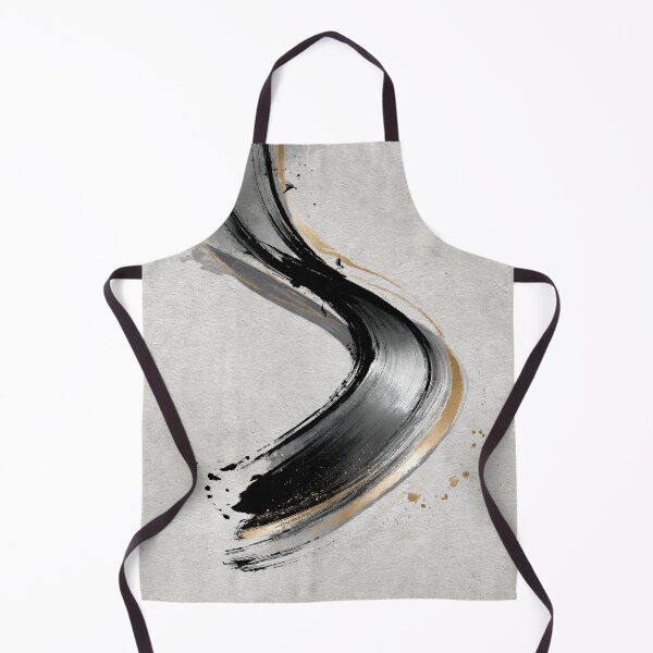 Item preview, Golden Flow | Minimalist Ink Brush Stroke Art designed and sold by SlowRegardArt.
