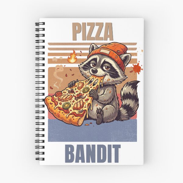 Item preview, Pizza Bandit Raccoon Funny Pizza Lover Vintage Streetwear T-Shirt designed and sold by HOUSE OF TIST.