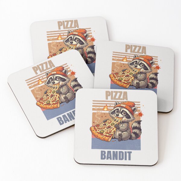 Item preview, Pizza Bandit Raccoon Funny Pizza Lover Vintage Streetwear T-Shirt designed and sold by HOUSE OF TIST.