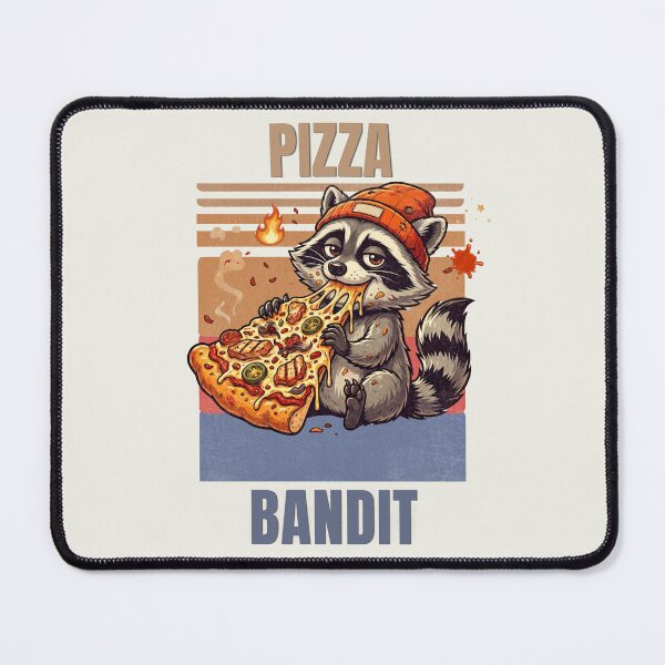 Item preview, Pizza Bandit Raccoon Funny Pizza Lover Vintage Streetwear T-Shirt designed and sold by HOUSE OF TIST.