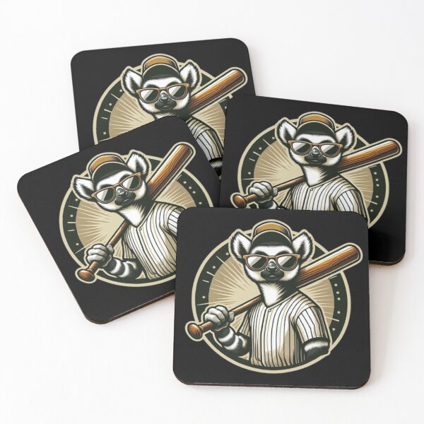 Item preview, Baseball Lemur – Funny Animal Sports Design designed and sold by Dogandesighn.