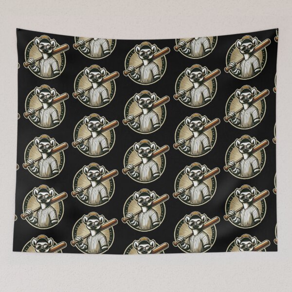 Item preview, Baseball Lemur – Funny Animal Sports Design designed and sold by Dogandesighn.