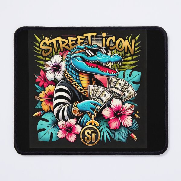 Item preview, Street Icon Hustler Alligator Tropical Graffiti Art designed and sold by Stree-Icon-Shop.