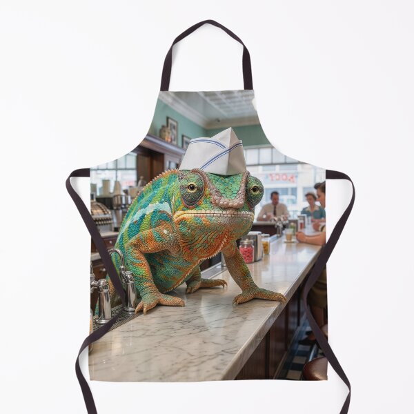 Item preview, Chameleon Soda Jerk Works at a Soda Fountain designed and sold by Tridentulus.