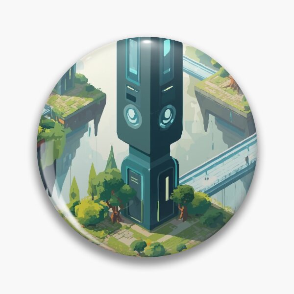 Item preview, Treetop Tech Temple designed and sold by AbstractAnom.
