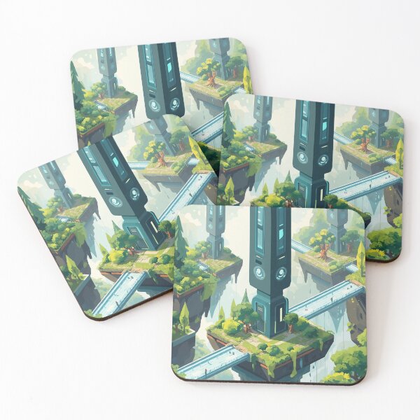 Item preview, Treetop Tech Temple designed and sold by AbstractAnom.