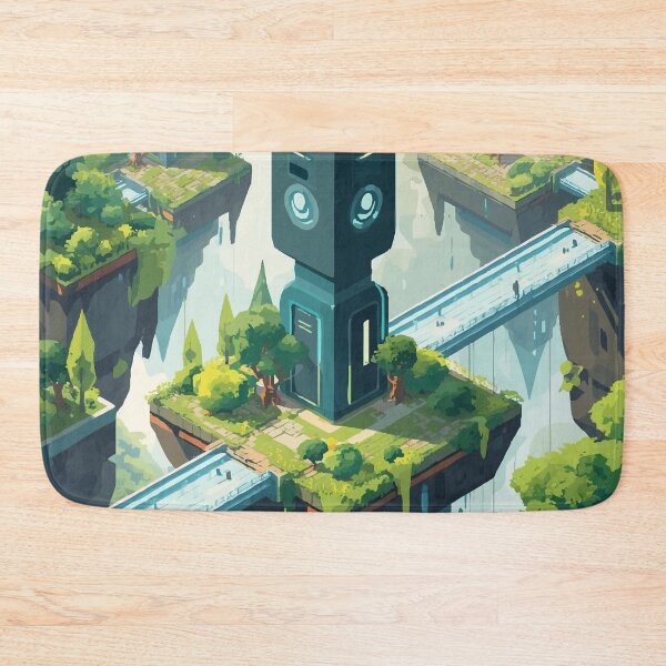Item preview, Treetop Tech Temple designed and sold by AbstractAnom.