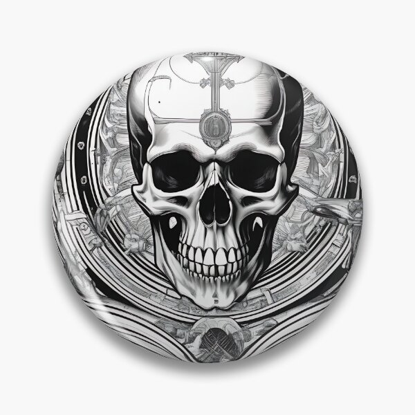 Item preview, Occult Grimoire Skull Esoteric Spellbook Engraving designed and sold by DarkOriginArts.