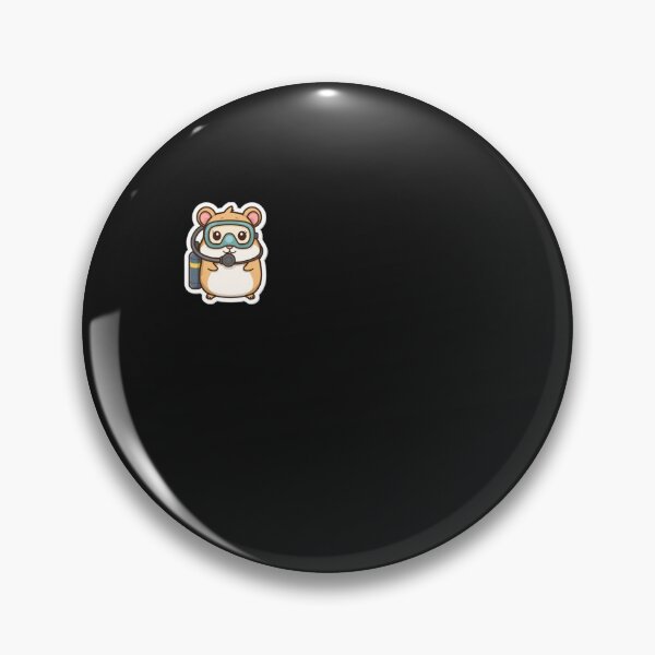 Item preview, Cute Hamster Scuba Diving - Right Chest Badge Funny Ocean Rodent designed and sold by islam gamal.