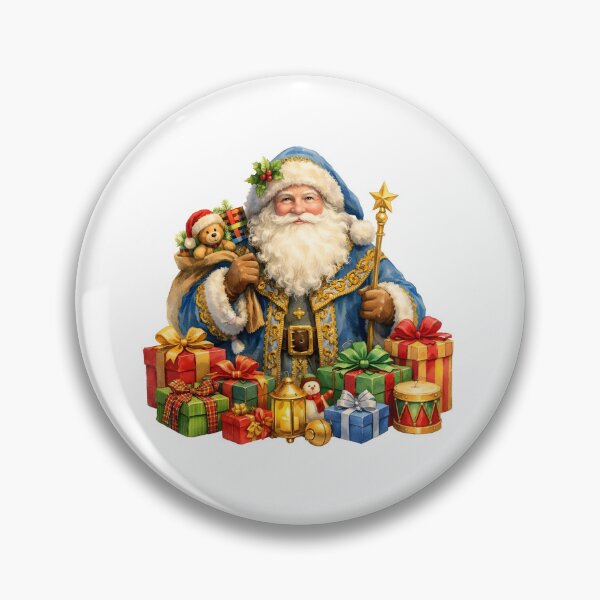 Item preview, Watercolor Vintage Santa Claus with Gifts designed and sold by silviaol.
