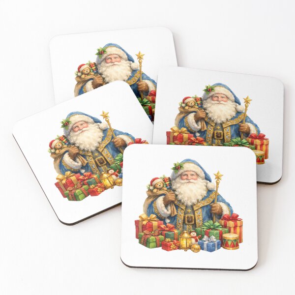 Item preview, Watercolor Vintage Santa Claus with Gifts designed and sold by silviaol.