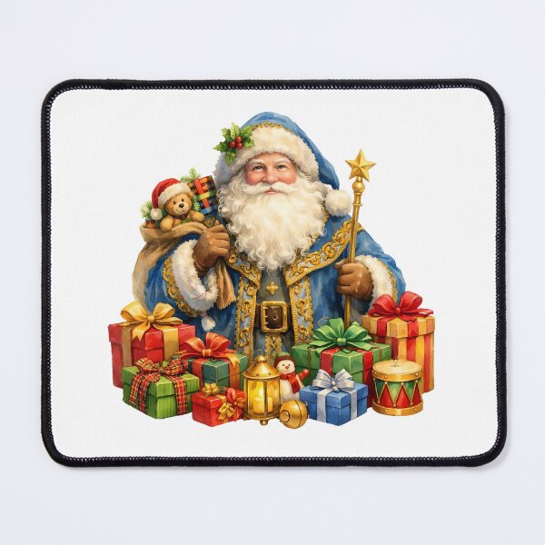 Item preview, Watercolor Vintage Santa Claus with Gifts designed and sold by silviaol.