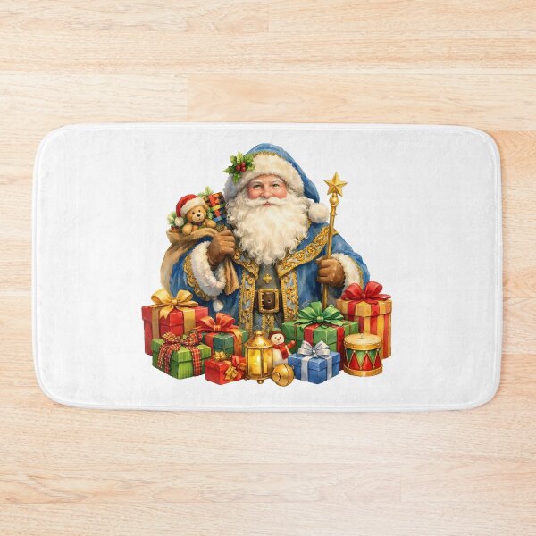 Item preview, Watercolor Vintage Santa Claus with Gifts designed and sold by silviaol.