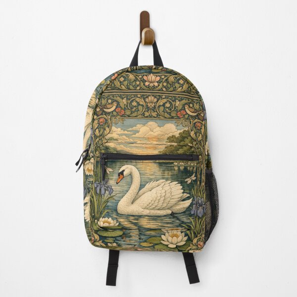 Item preview, Elegante cisne blanco de acuarela art nouveau designed and sold by hollycooper.
