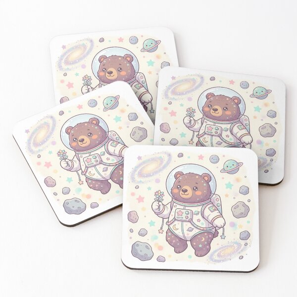 Item preview, Kawaii Space Bear: Little Astronaut in the Galaxy designed and sold by Sprklebrand.