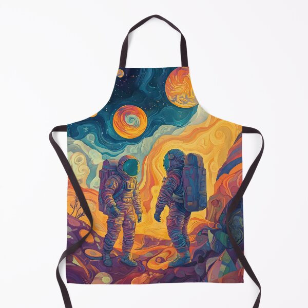 Item preview, Psychedelic Astronauts Exploring Abstract Cosmic Planet designed and sold by LuminousFoundry.