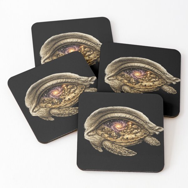 Item preview, Turtle Eye Universe — Galaxy Within | Surreal Nature Art Print designed and sold by ArtoryWorks.