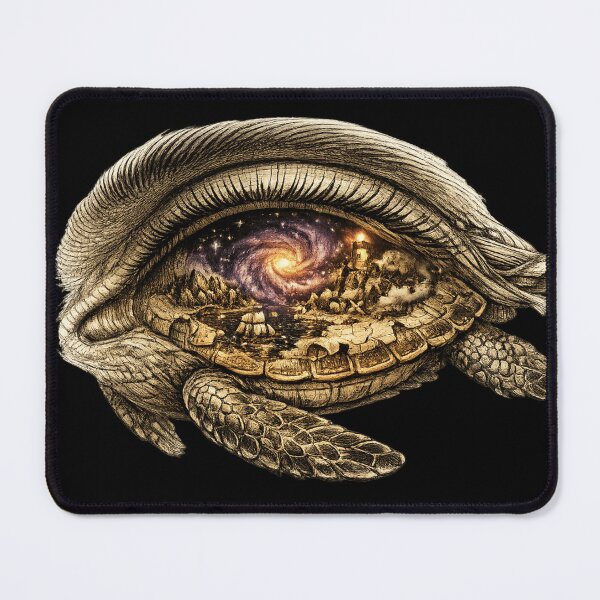 Item preview, Turtle Eye Universe — Galaxy Within | Surreal Nature Art Print designed and sold by ArtoryWorks.