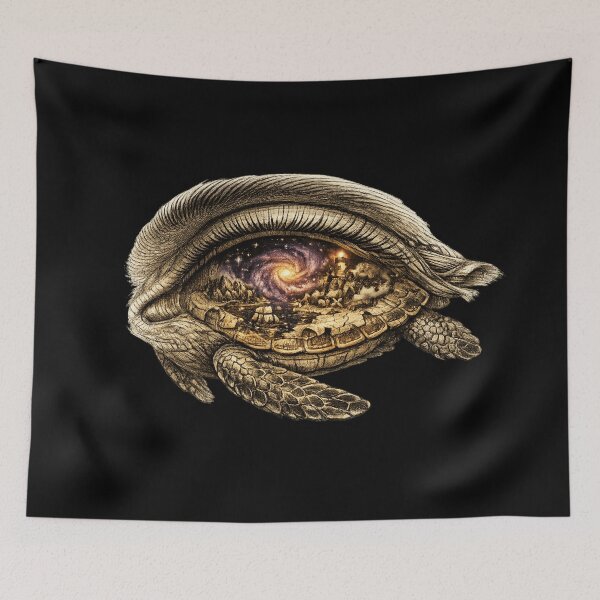 Item preview, Turtle Eye Universe — Galaxy Within | Surreal Nature Art Print designed and sold by ArtoryWorks.