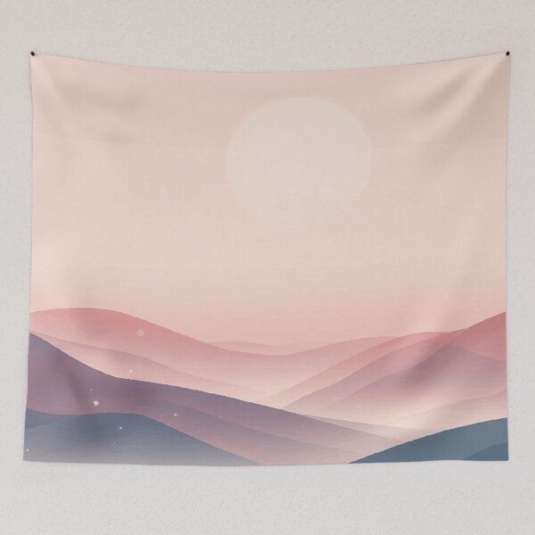 Item preview, Soft Hills at Dawn designed and sold by AbstractAnom.