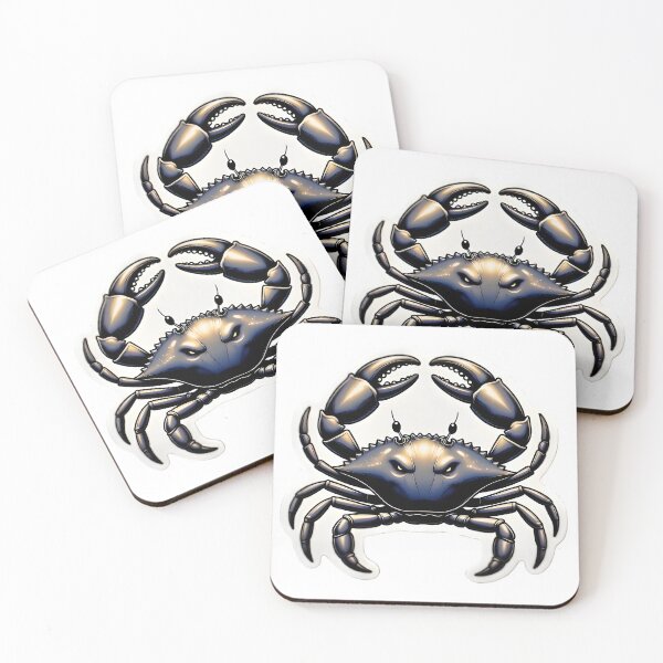 Item preview, Cancer Zodiac Dark Realistic Crab Bold Sticker designed and sold by Zodiac Celestial Art.
