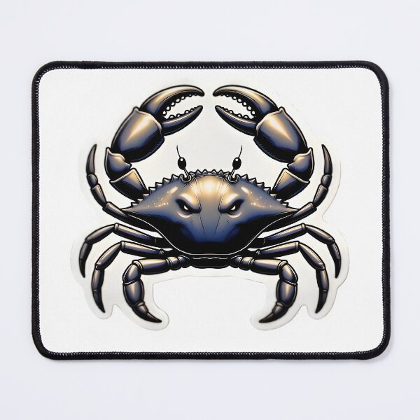 Item preview, Cancer Zodiac Dark Realistic Crab Bold Sticker designed and sold by Zodiac Celestial Art.