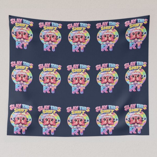 Item preview, Cute Sporty Lungs Respiratory Therapist Motivation Design – Kawaii RT Shift Worker Rainbow Checkerboard Fitness Meme Art for Respiratory Care Week & Hospital Night Shift Gifts designed and sold by ClinicalHubs.