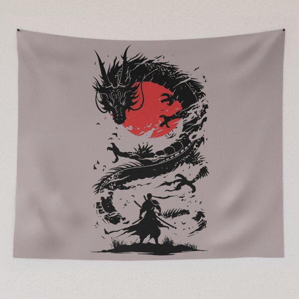 Item preview, dragon Kyoto Japan Vintage Travel Poster Sticker – Retro Japanese Aesthetic designed and sold by designerr23 ⭐⭐⭐⭐⭐.