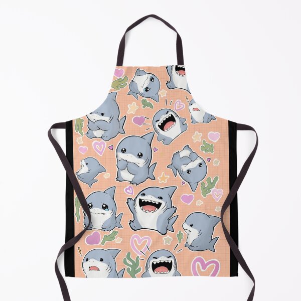 Item preview, Adorable Sharks Wallpaper designed and sold by BrushBansheeStore.