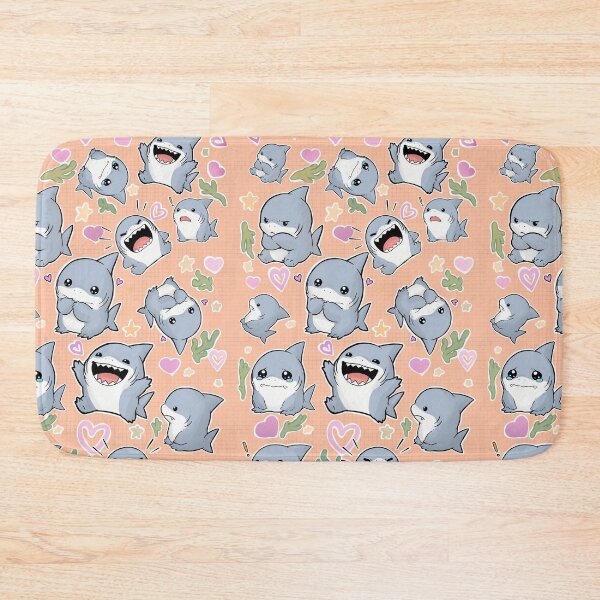 Item preview, Adorable Sharks Wallpaper designed and sold by BrushBansheeStore.