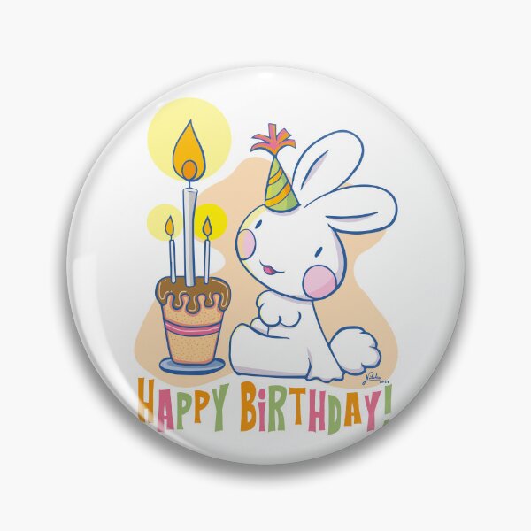 Item preview, Mel the rabbit happy birthday designed and sold by Konopikyu.