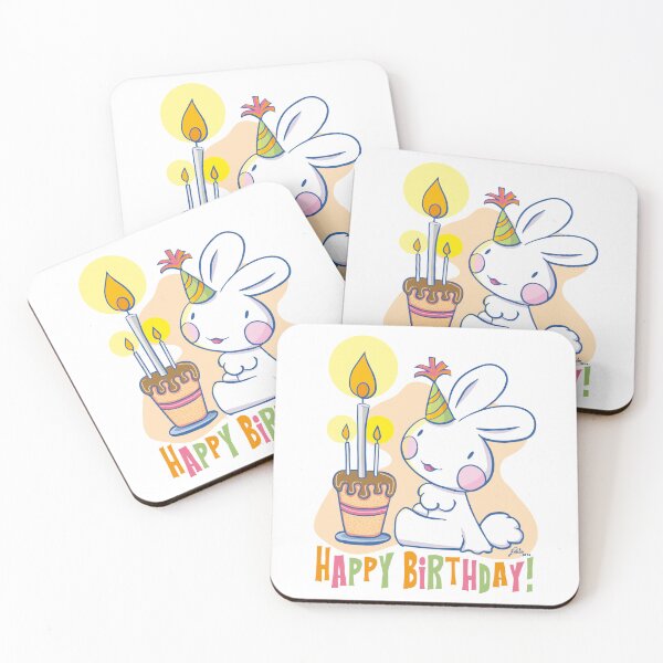 Item preview, Mel the rabbit happy birthday designed and sold by Konopikyu.