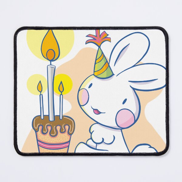 Item preview, Mel the rabbit happy birthday designed and sold by Konopikyu.