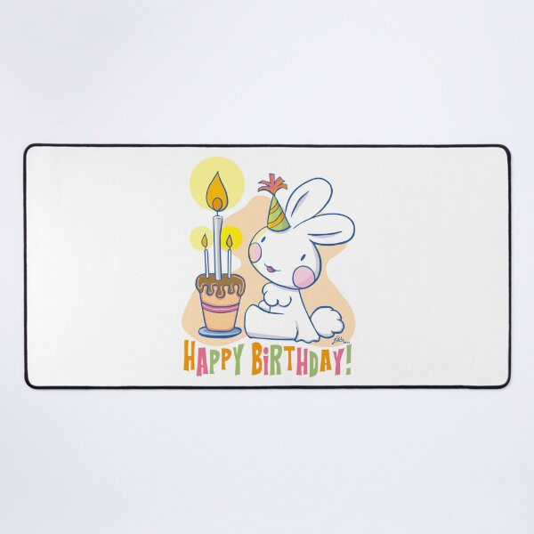 Item preview, Mel the rabbit happy birthday designed and sold by Konopikyu.
