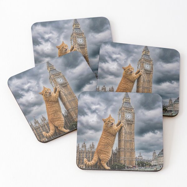 Item preview, Ginger cat and Big Ben designed and sold by Carocas20.